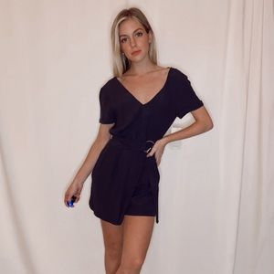 ZARA navy romper
